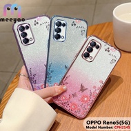 Case OPPO Reno5 (5G) Soft Floral Phone Cover Blink Casing For OPPO Reno 5 CPH2145