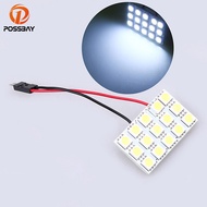 &best& Festoon T10 BA9S LED Panel Dome Lights Car Vehicle Reading Light White Roof Dome Lamp 5050 6/