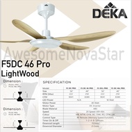 Deka Kronos F5DC Pro 56” / 46” K6 56" 42" Remote Control DC Motor Ceiling Fan / Kipas Siling