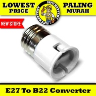 E27 to B22 Light Bulb Base Converter Adaptor E27 Male B22 Female LED Fluorescent Base Converter