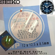 Hand Needle Seiko Prospex Diver Baby Marine Master SPB Skx 007 Silver Buttonscarves