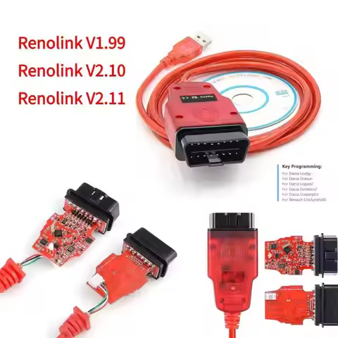 Renolink V1.99 V2.10 V2.11 For Renault Car ECU Programmer ECU Key Coding ECM Reno Link Car Diagnosti