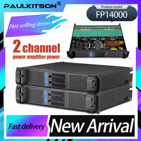 Paulkitson FP14000Q 2x2350w Professional TD Amplifier Entertainment Dj Stage Performance High-Qualit