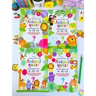 Book - Combo of 4 Animal quiz books! (Bilingual English-Vietnamese) - Animal quiz IQ - EQ - CQ - Epi