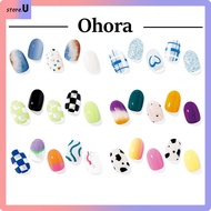 [OHORA] High Quality Semi-Cure Gel Self Nail Art Ohora Nail strips 6 Type