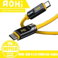 AOHI The Future Adonis USB 4 2.0 240W LED Display USB-C to USB-C Cable