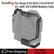 SmallRig Cage for Sony Alpha 7R V / Alpha 7 IV / Alpha 7S III / Alpha 7R IV / Alpha 1 with VG-C4EM B