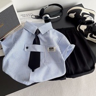 Boy's Shirt+Short Pants Suit Set