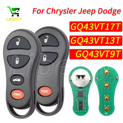 Liberty 315MHz GQ43VT9T GQ43VT13T GQ43VT17T Car Remote Key Fob for Chrysler Voyager Cruiser for Dodg