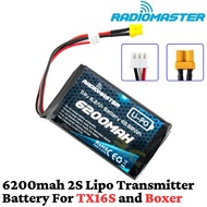 RadioMaster 6200mah 2S Lipo Transmitter Battery with XT30 Plug For Boxer / TX16S M6200