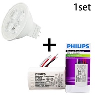 PHILIPS 12V Essential MR16 GU5.3 LED Bulb / PHILIPS 12V ET-E 10W LED Transformer