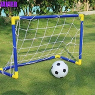 JAVIER Soccer Goal Post Net Set, Removable Net Foldable Kids Soccer Goal, with Soccer Ball with Infl