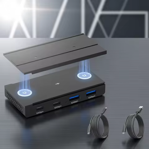 10Gbps USB HUB Desk Magnetic USB3.2 Splitter Adapter High Speed Data Transfer For MacBook Pro iMac P