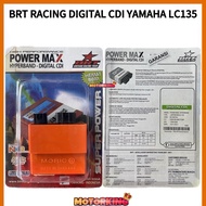 BRT RACING DIGITAL CDI YAMAHA LC135 NO CUT OFF EXTRA POWER PLUG N PLAY BRT POWER MAX BINTANG RACING 