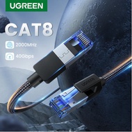 Dây Cáp mạng RJ45 Cat8 Ugreen NW153 80429 80430 80431 80432 80433 (Ethernet Tốc độ 40Gbps-2000MHz)