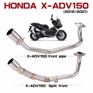 Fits  Adv 150 Full System Exhaust Pipe Adv150 X-ADV Adv-150 Exhaust Muffler（2019-2021）