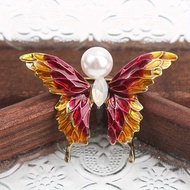 Delicate Color Butterfly Brooch Glass Brooch Delicate Temperament Insect Corsage