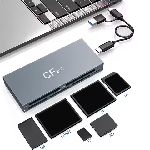 CFast Card Reader 5Gbps Memory Stick Pro Duo Adapter USB 3.0 USB C USB C CFast 2.0 Card Reader for C