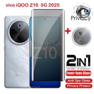 Spyproof Screen Protector For  Vivo iQOO Z10 iQ00 Z10x Z 10x iQO Z10 5G 2025 Full Curved Privacy Tem
