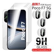 8in1 Tempered Glass For Xiaomi Poco F7 F7 Ultra F7 Pro Screen Protector poco F7 Ultra pro F 7 Camera
