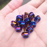 Baut Body Motor Mur Scrup Dasbor Probolt Stainless Steel Crom Two tone Variasi Jual Eceran Beat Supr