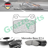 Münster Disc Brake Pad Rear for Mercedes Benz E-Class E2.6 2.6 1986-1993 M103.942 W201 2.0 2.0 84'-9