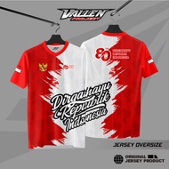 RI HUT JERSEY 17 AUGUST INDONESIA MERDEKA 2025 / 80 YEARS INDONESIA MERDEKA / INDEPENDENCE HUT V.8