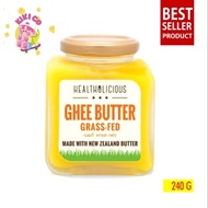 Healtholicious เฮลท์โอลิเชียส Grass-Fed Golden Ghee เนย แกรส เฟด กี ขนาด 240 กรัม เนยกี