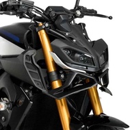 Matte Black Motorcycle Front Fender Mudguard Beak Spoiler Downforce Aerodynamic Winglet Wing Extensi