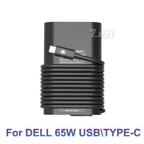 65w Type USB-C PD USB AC adapter Compatible with Dell XPS12 13 Latitude 5290 5290 7285 7389 7390 Thu