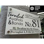 No Rumah Eksklusif/No Rumah/No Rumah Hipster/No Rumah Budget/House Number/House Plate Number