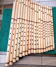 Suling bambu dangdut per 30 cm 6 lobang suling bambu dangdut merdu terlaris