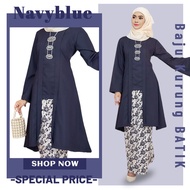 yeleedon kebarung labuh klasik Kain Cotton Wan Kasturi Baju Kurung Kedah Labuh Kebaya Batik Skirt Modern Raya Set Muslimah Wear Wudhu Friendly