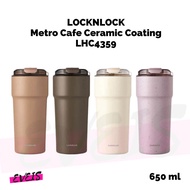 LocknLock Metro Cafe Ceramic Coating Tumbler 650ml - LHC4359 - Heat and Cold Resistant Tumbler Ceram