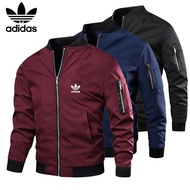 Limited time discount adidas Clearance Sale Sweter Men‘s Jackets Waterproof Motorcycle Jacket Jaket Lelaki Saiz Besar Reflective Rider Windbreaker Slim Fit Casual Outerwear