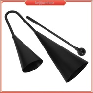 Double Horn Musical Instrument Latin Percussion Bell Metal Cowbells Two Tone Traditional kejijunshao