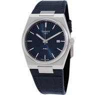 Tissot T-Classic PRX Leather Strap Blue Dial Quartz T137.410.16.041.00 100M Mens Watch