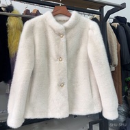 Fur Coat Mink Coat Stand Collar Thickened Fur Coat for Women