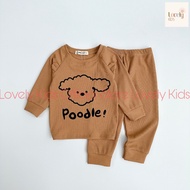 [Siêu Sale] Đồ Bộ Quần Áo Dài Tay  Cho Bé Trai Bé Gái 8-16kg Bộ Đồ Dài Tay Thun Gân Cho Bé Trai Gái 