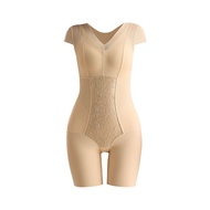 Body Shaping Seamless Bodysuit Postpartum One-piece Waist and Abdomen Shaping Slimming Thin Stripped
