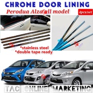 Alza Window chrome lining door Mould Belt stainless steel chrome lining perodua Alza all model windo