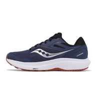 Saucony Jogging Shoes Cohesion 16 Dark Blue Silver Socony Entry Style Road Running Men's [ACS] S2078111
