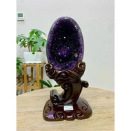 Uruguay Dinosaur Egg 5.50kg Collectibles Purple Qi Donglai Money-making Town House Exorcising Evil P