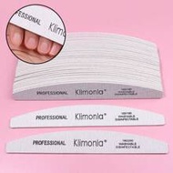 5/10/25/50pcs Crescent-Shaped Professional Nail Files, With 80/80, 100/180 Grit Nail File Strips
