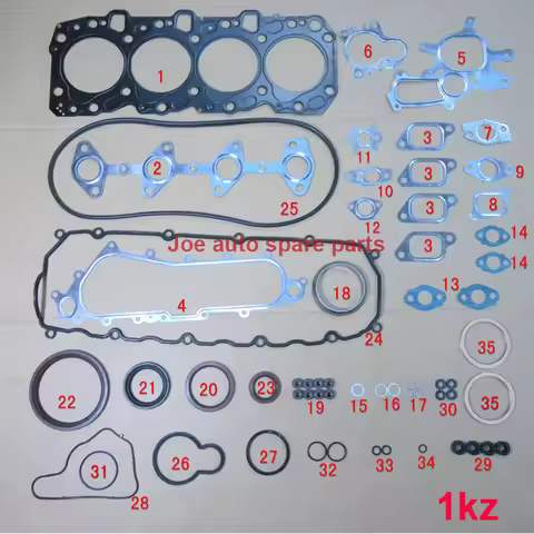 1KZ 1KZT 1KZTE Engine Full gasket set kit for Toyota 4 Runner Land cruiser 90 Prado Hilux 2982cc 8v 