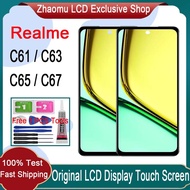 Original Realme C61 C63 C65 4G 5G C67 LCD Display Touch Screen Replacement