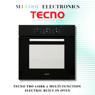 TECNO TBO 630BK 6 MULTI-FUNCTION ELECTRIC BUILT-IN OVEN + 1 YEAR WARRANTY