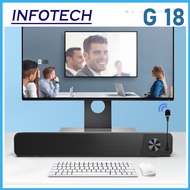 INFOTECH G-18 USB Wired Computer Speaker SoundBar Stereo Subwoofer Powerful Music Player Bass Surrou