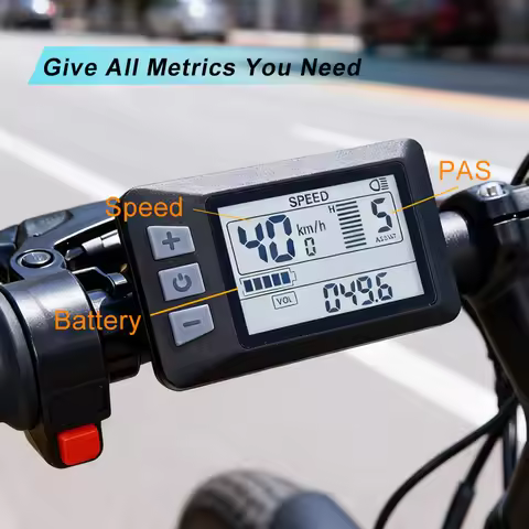 【Haytrix-S866】Fatbike V20 Screen EBike LCD Display Bicycle Speedometer Cycling Computer for Bikes Ac