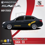 New proton saga body sticker